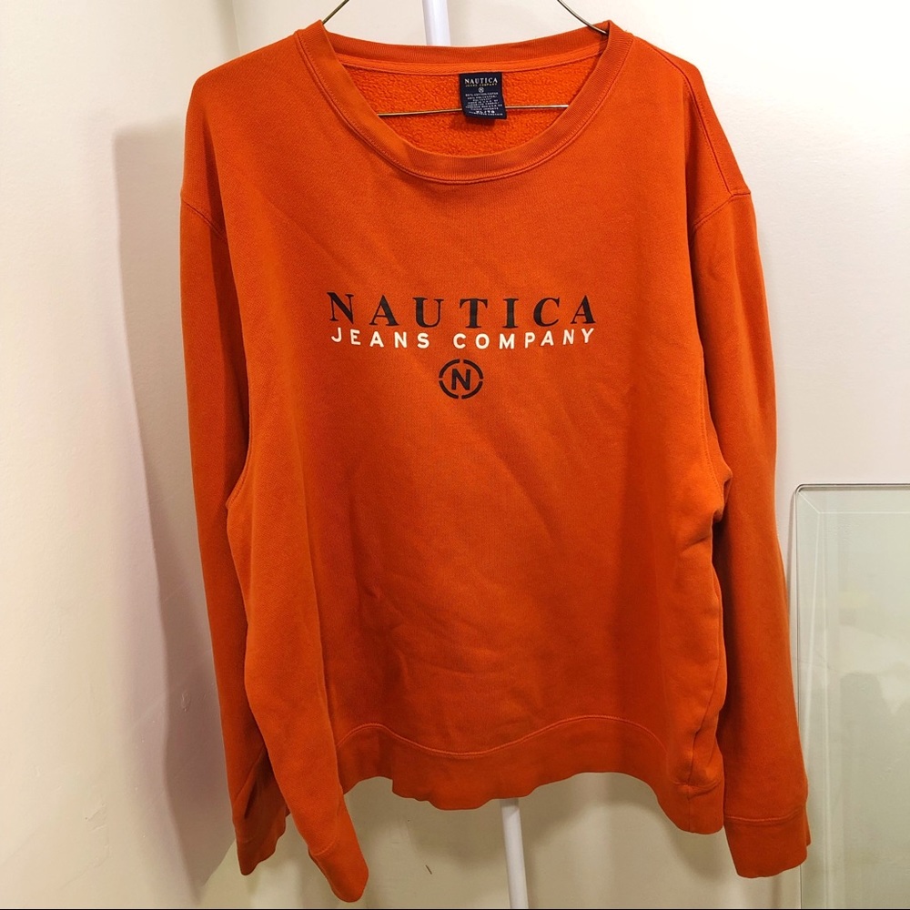 NAUTICA Orange Crewneck Sweater